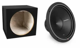 Rockford Fosgate P1S2-15 500W 15" 2-Ohm Car Subwoofer w/ Sealed Enclosure Box
