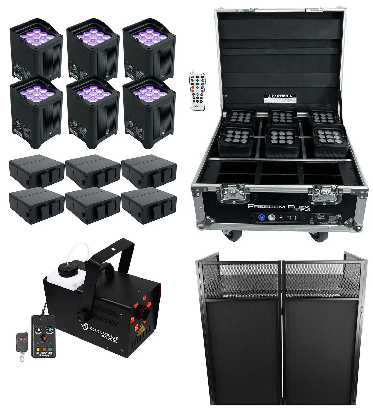 Комплект светового оборудования Chauvet DJ Freedom Flex H9 IP X6 + ROCKBOOTH KIT