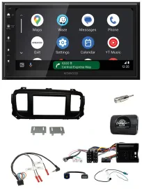 Kenwood DAB Bluetooth USB Lenkrad 2DIN Autoradio für Citroen Jumpy Erstausst. DI