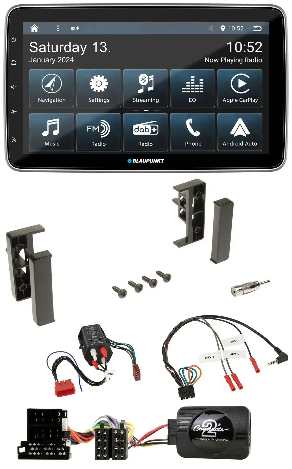 Blaupunkt USB DAB SD Lenkrad Bluetooth Autoradio für Audi A3 A4 A6 99-00 BOSE-Vo