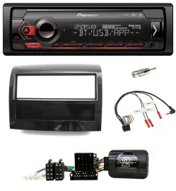Автомагнитола Pioneer для Fiat Ducato 2012–2015, USB, DAB, Bluetooth, черный Piano Black