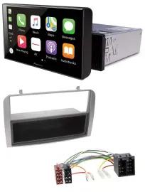 Автомагнитола для Alfa Romeo 147/GT Pioneer Bluetooth, MP3, DAB, USB, серебристый, с нишей