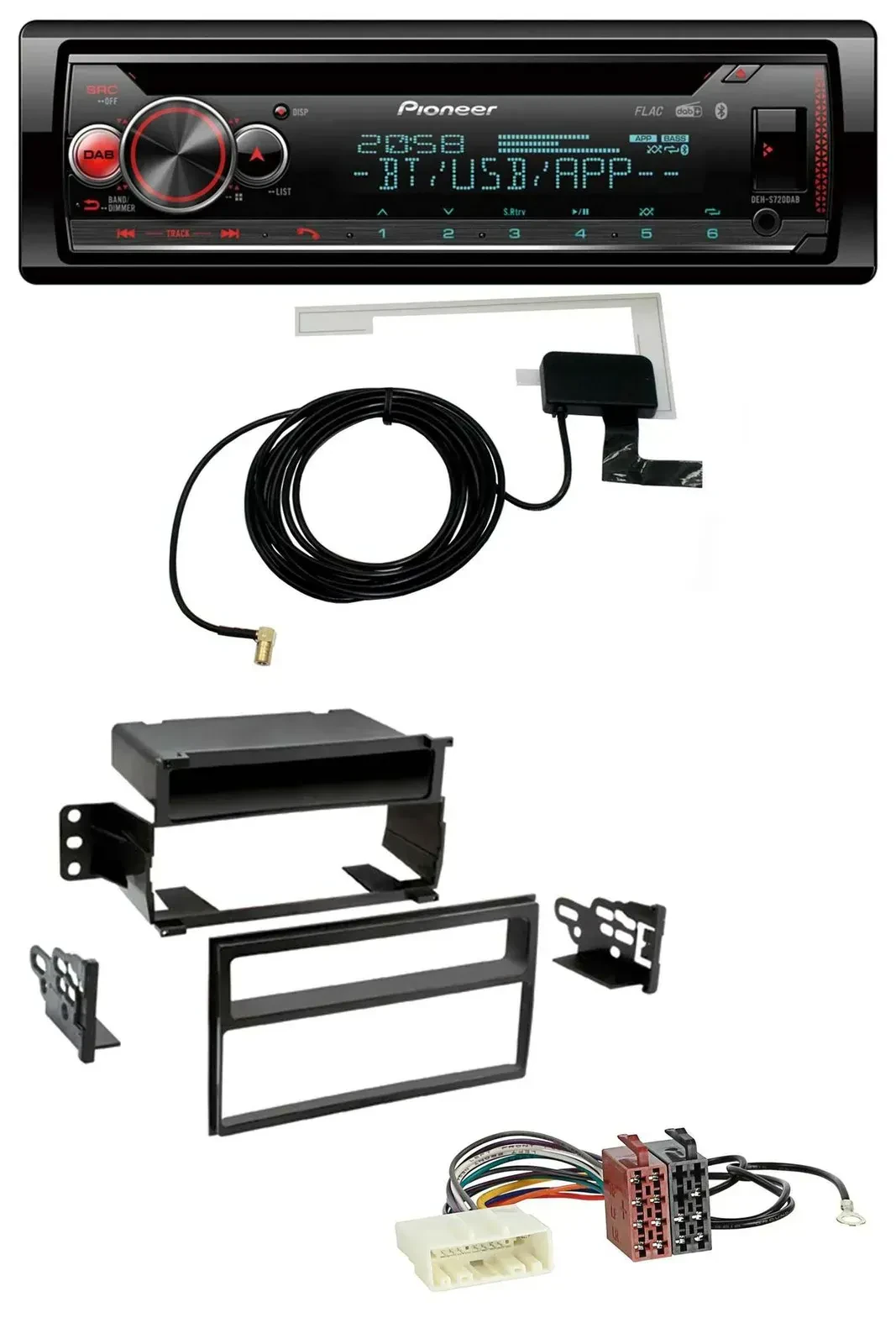 Автомагнитола Pioneer DAB CD MP3 USB Bluetooth для Nissan Versa/Tiida (с 2007)