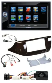 Автомагнитола Blaupunkt 2DIN USB Bluetooth TMC навигация для Kia Ceed (с 2012), глянцевая