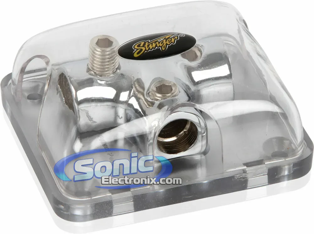 Stinger SPD511 Three 4 gauge Inputs/Outputs Power Ground Distribution T-Block