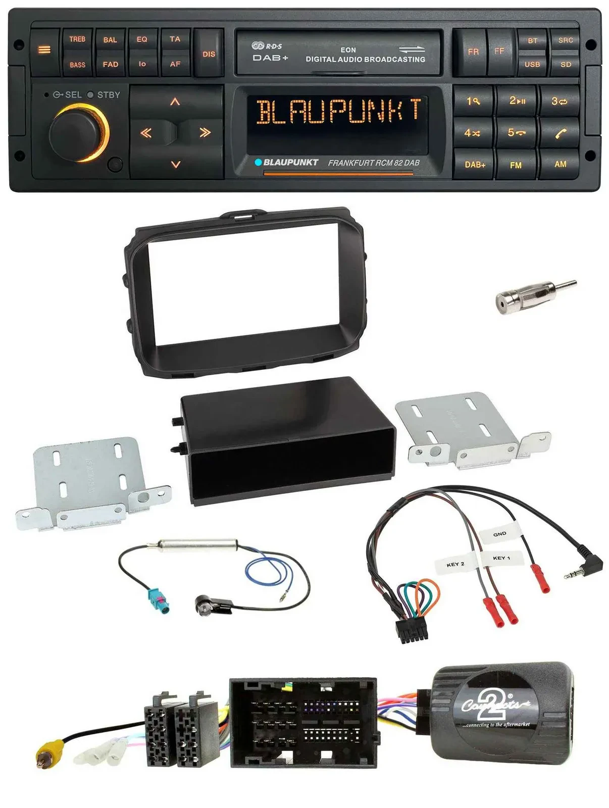 Blaupunkt USB DAB SD Lenkrad Bluetooth Autoradio für Alfa Giulietta 940 Facelift