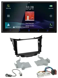 JVC USB Bluetooth 2DIN DAB MP3 Autoradio für Hyundai i30 (ab 12)