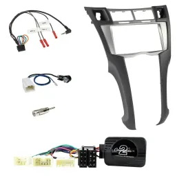 Einbauset Lenkradadapter Doppel DIN Autoradio für Toyota Yaris 2006-2011