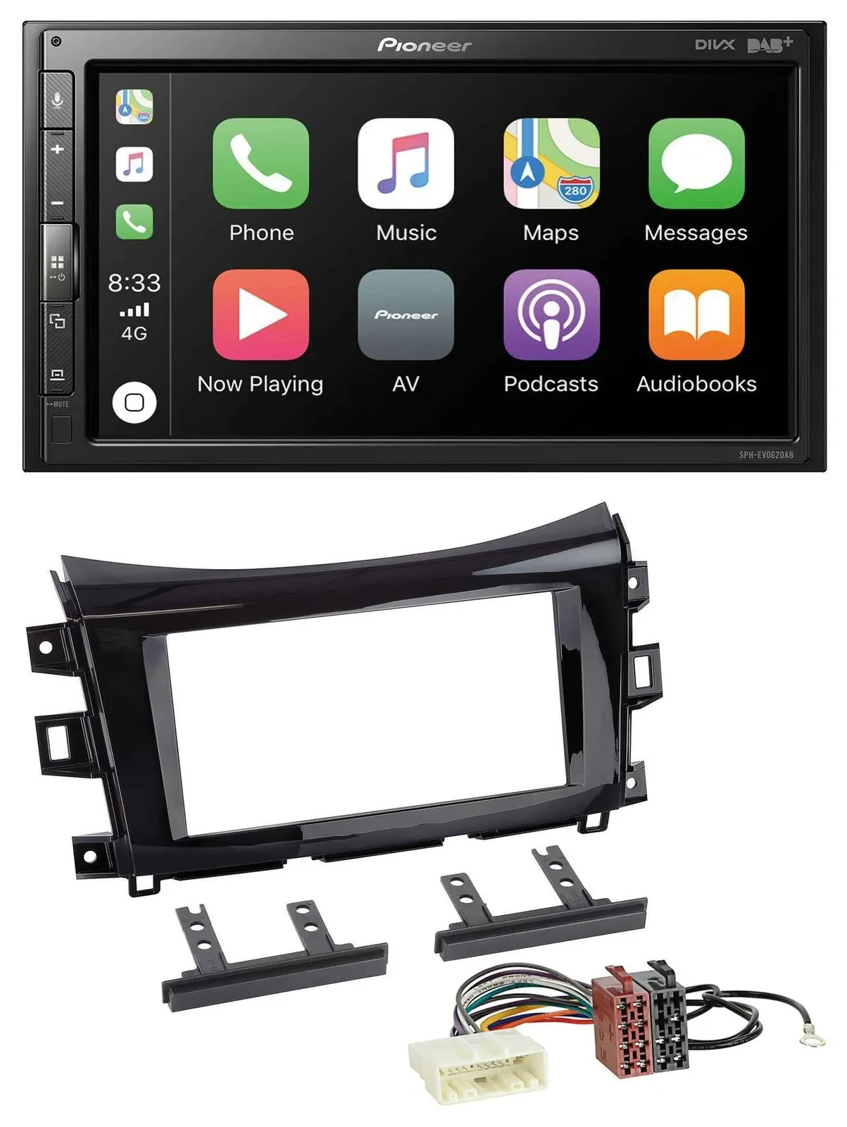 Pioneer USB MP3 DAB 2DIN Bluetooth Autoradio für Nissan Navara (ab 16)