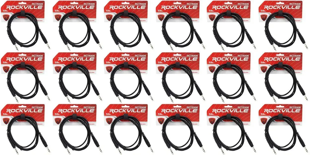 Коммутационный кабель Rockville RCTR106B Black 1.8 м (18 штук)