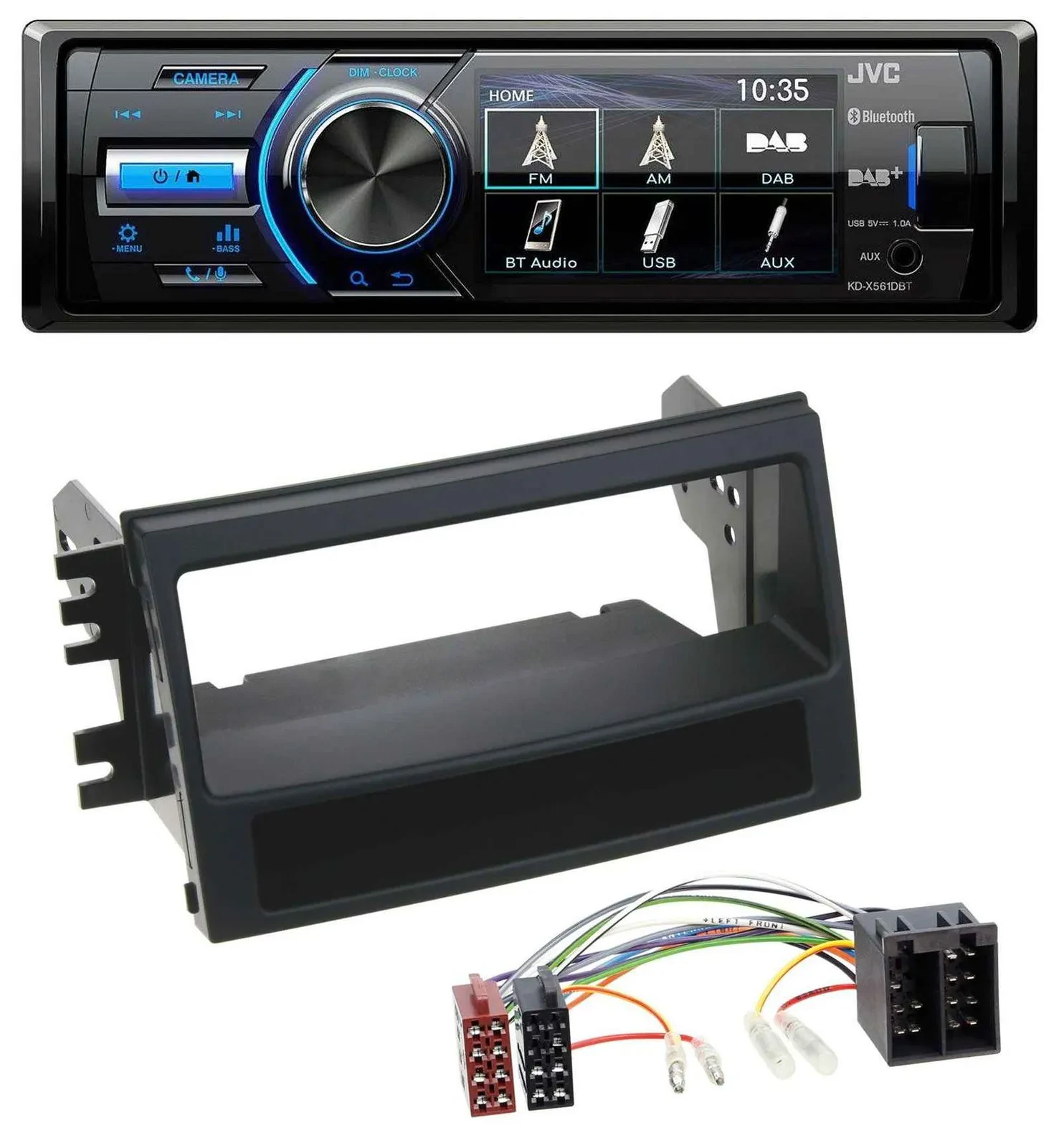 Автомагнитола JVC Bluetooth MP3 USB DAB для Kia Soul (AM, 2008–2011)