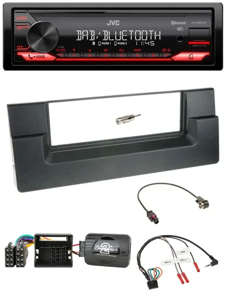 JVC Bluetooth USB DAB Lenkrad Autoradio für BMW 5er E39 2001-2004 Quadlock