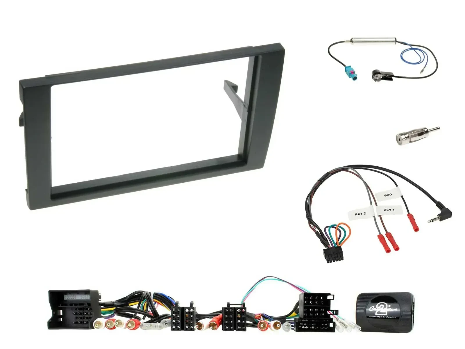 Radioset Lenkradadapter Doppel DIN Autoradio für Audi A4 2001-2008