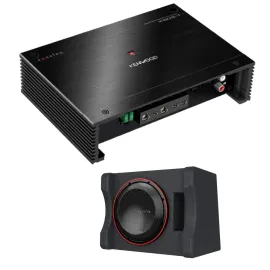 Kenwood eXcelon X503-1 Class D Car Amplifier w/ 12" High-Power Enclosure