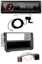 Pioneer 1DIN MP3 DAB USB AUX Autoradio für Kia Venga (YN, ab 2009)
