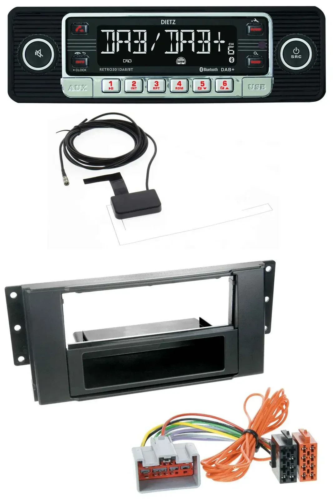 Автомагнитола для Land Rover Freelander 2011–2012 Dietz DAB, Bluetooth, USB, MP3