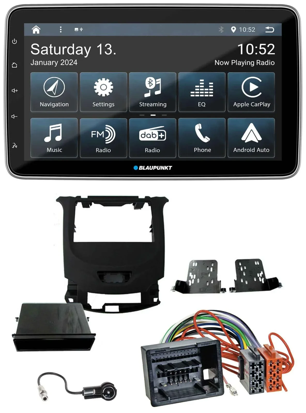 Blaupunkt USB DAB SD MP3 Bluetooth Autoradio für Chevrolet Cruze ab 2016 Klavier