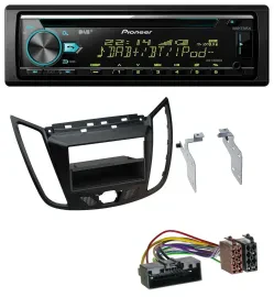 Автомагнитола Pioneer DAB CD/MP3 USB Bluetooth для Ford C‑Max/Kuga, матовый черный
