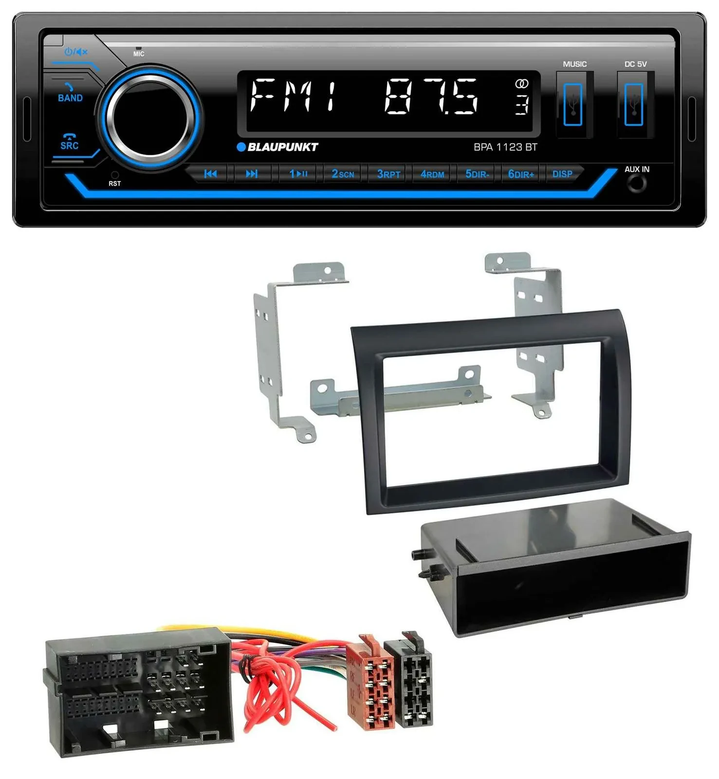 Blaupunkt MP3 Bluetooth USB AUX Autoradio für Citroen Jumper ab 2014 Fiat Ducato