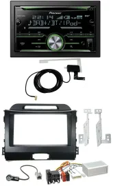 Pioneer CD USB Lenkrad Bluetooth 2DIN DAB Autoradio für Kia Sportage 3 10-15 Nav