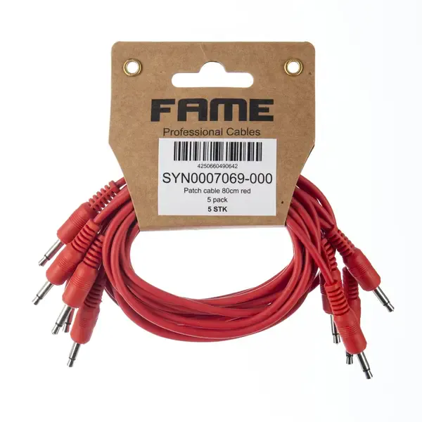 Коммутационный кабель Music Store Fame Modular Patch Cable Set 0.8 м (5 штук)