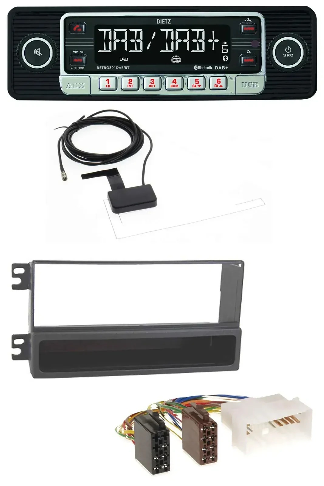 Автомагнитола Dietz DAB, Bluetooth, USB, MP3 для Kia Magentis (с 2006 года)