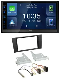 JVC DAB Bluetooth MP3 USB 2DIN Autoradio für Audi A4 B5 1999-2001 Symphony