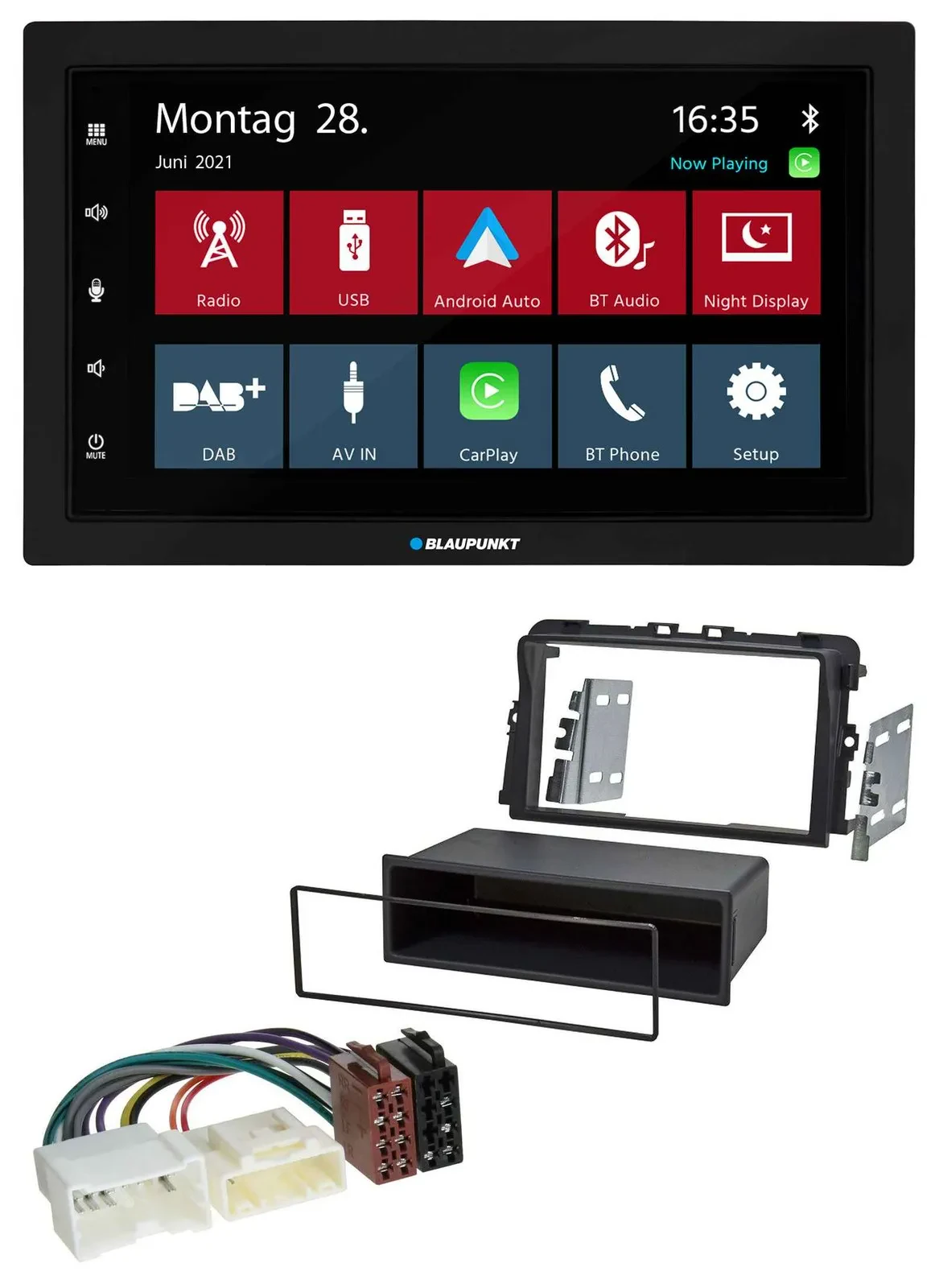 Blaupunkt MP3 Bluetooth DAB 2DIN USB Autoradio für Opel Vivaro (2011-2015)
