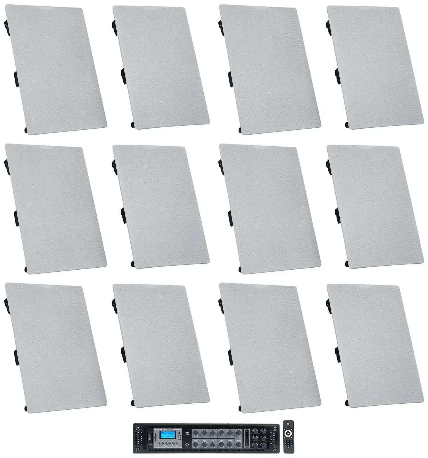 Настенная акустика Rockville RCS650-6+(6) WA6570 White с усилителем (12 штук)