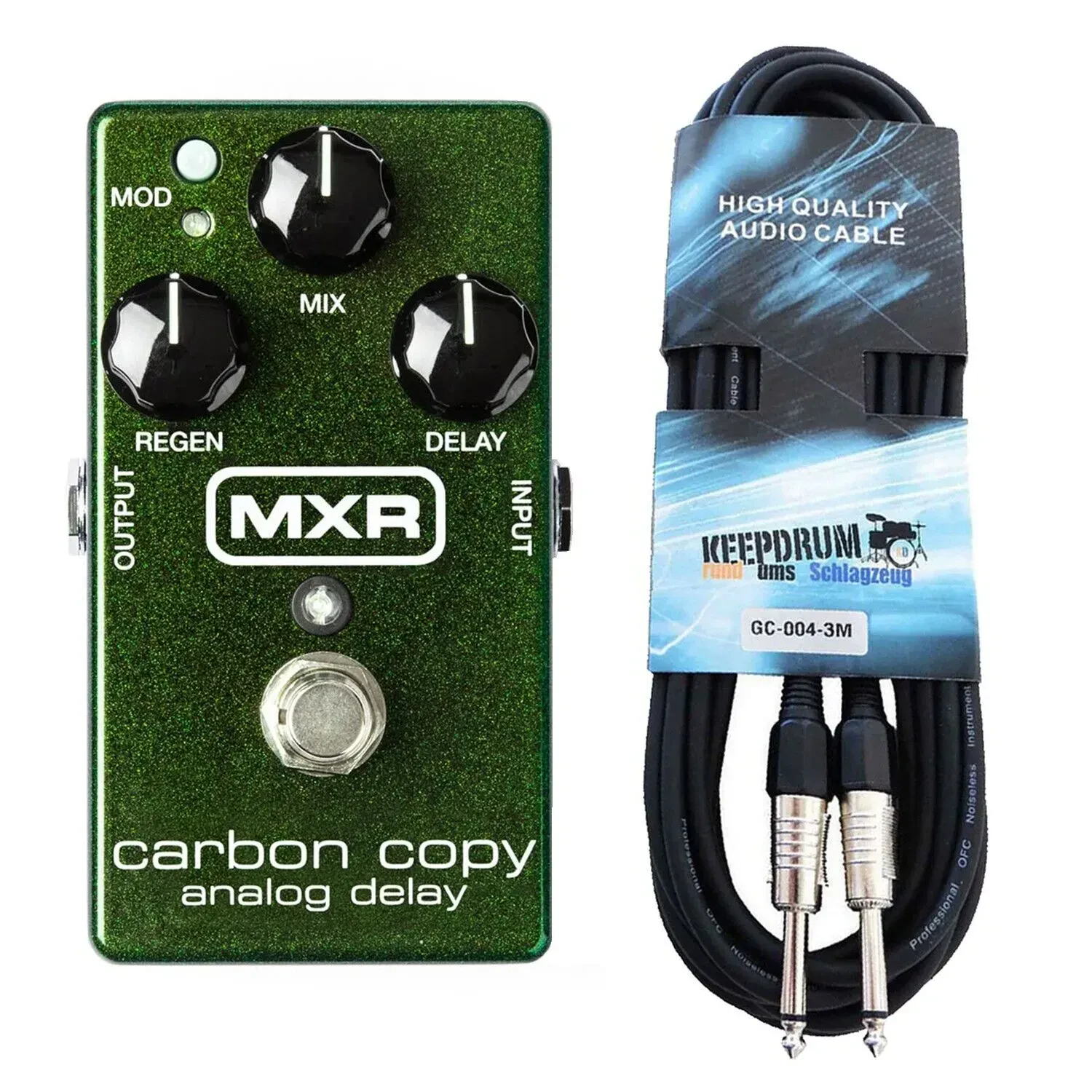 Педаль эффектов для электрогитары MXR M169 Carbon Copy Analog Delay с кабелем