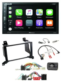 Pioneer DVD 2DIN Lenkrad DAB Bluetooth USB Autoradio für Hyundai Santa Fe CM 200