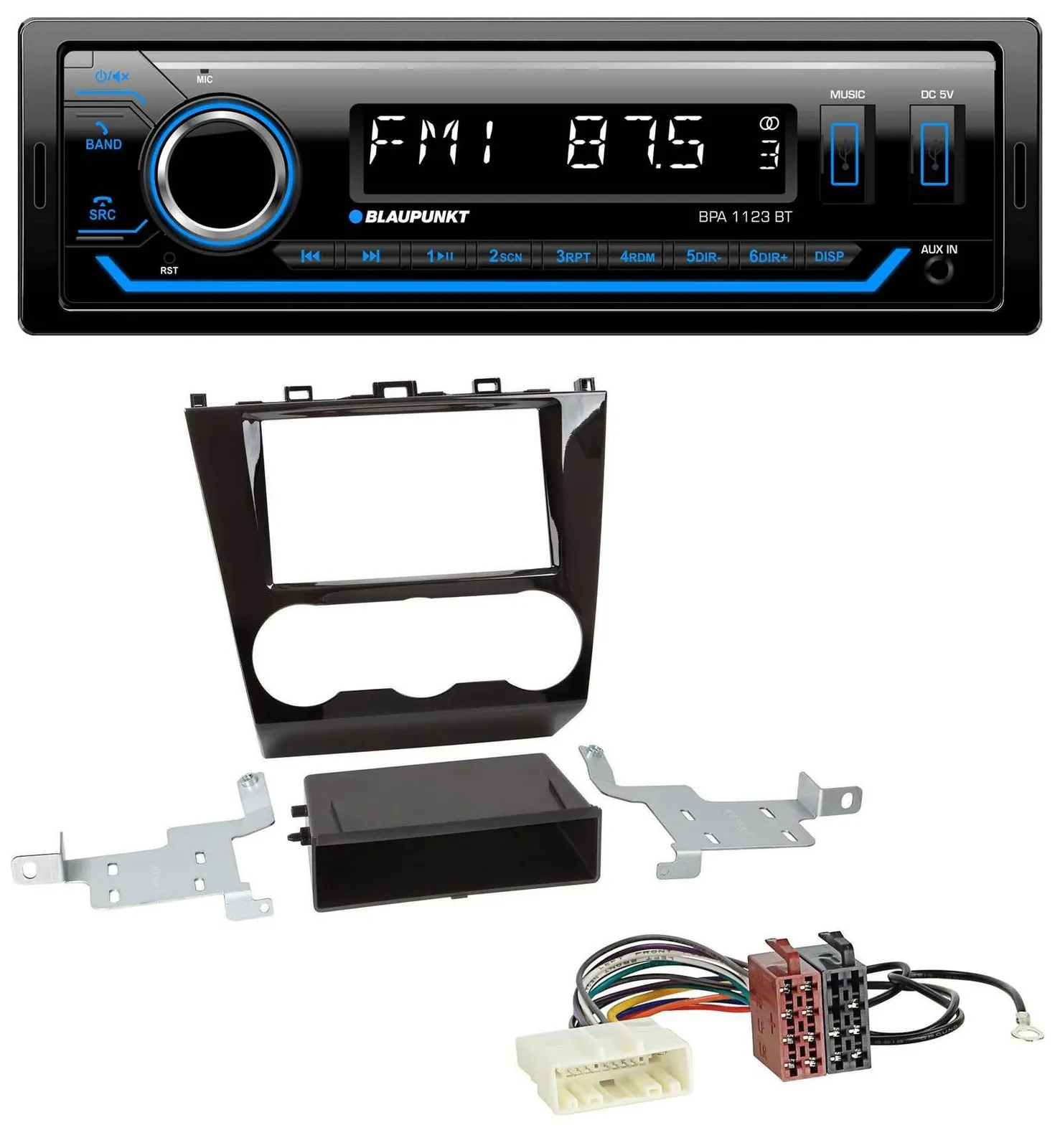 Blaupunkt MP3 Bluetooth USB AUX Autoradio für Subaru Forester SJ Facelift ab 15