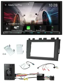 Kenwood Lenkrad 2DIN USB DAB Bluetooth Autoradio für VW Polo ab 2018 MIB II Info