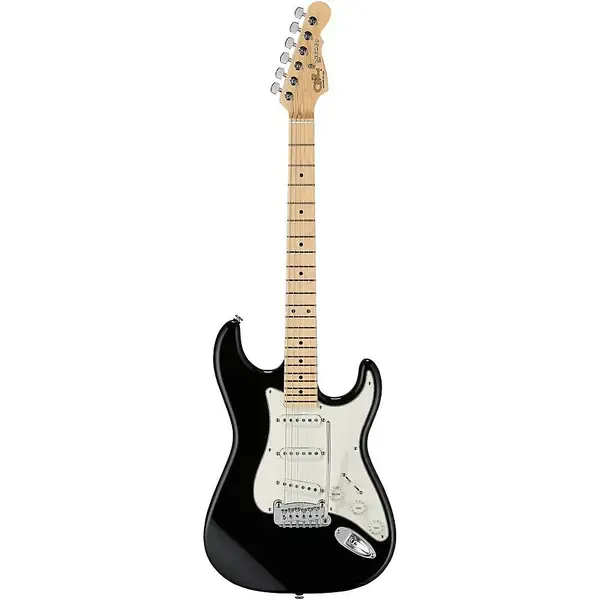 Электрогитара G&L Fullerton Deluxe Legacy Maple Fingerboard Electric Guitar Jet Black