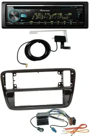 Pioneer MP3 AUX CD USB DAB Autoradio für VW Up AA AAN 2011-2016 piano black