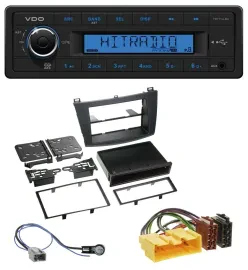 VDO AUX 1DIN MP3 USB Autoradio für Mazda 3 (ab 2009)