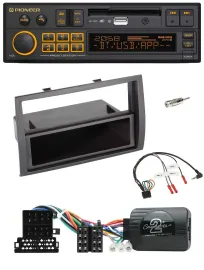 Автомагнитола Pioneer DAB, USB, Bluetooth для Citroen Jumper 2008–2011 с поддержкой управления на руле