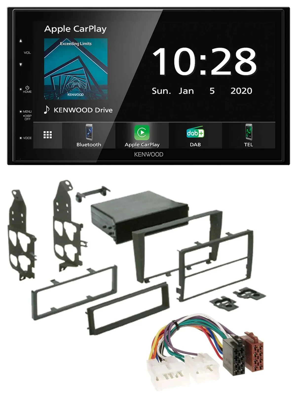 Kenwood Bluetooth MP3 DAB USB 2DIN Autoradio für Lexus IS 300 (2001-2005)