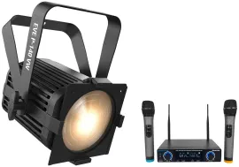 Chauvet DJ EVE P-140 VW DMX D-Fi Cool/Warm White Wash Stage Light+Wireless Mics
