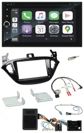 Blaupunkt DAB USB Bluetooth Lenkrad 2DIN TMC Navigation für Opel Adam ab 2013 Co