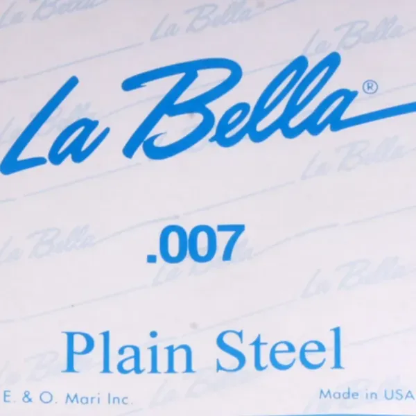 Струна одиночная La Bella PS007 Plain Steel 007