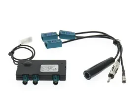 Dietz 41121 Aktiver DAB FM Antennensplitter SMB Buchse DIN 150 Ohm Buchse Stecke