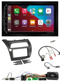 ESX 2DIN DAB USB Lenkrad Bluetooth Autoradio für Honda Civic 2006-2012