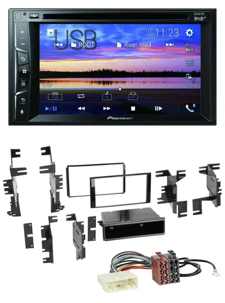 Pioneer Bluetooth 2DIN USB DVD DAB MP3 Autoradio für Nissan Versa ab 07 Xterra a