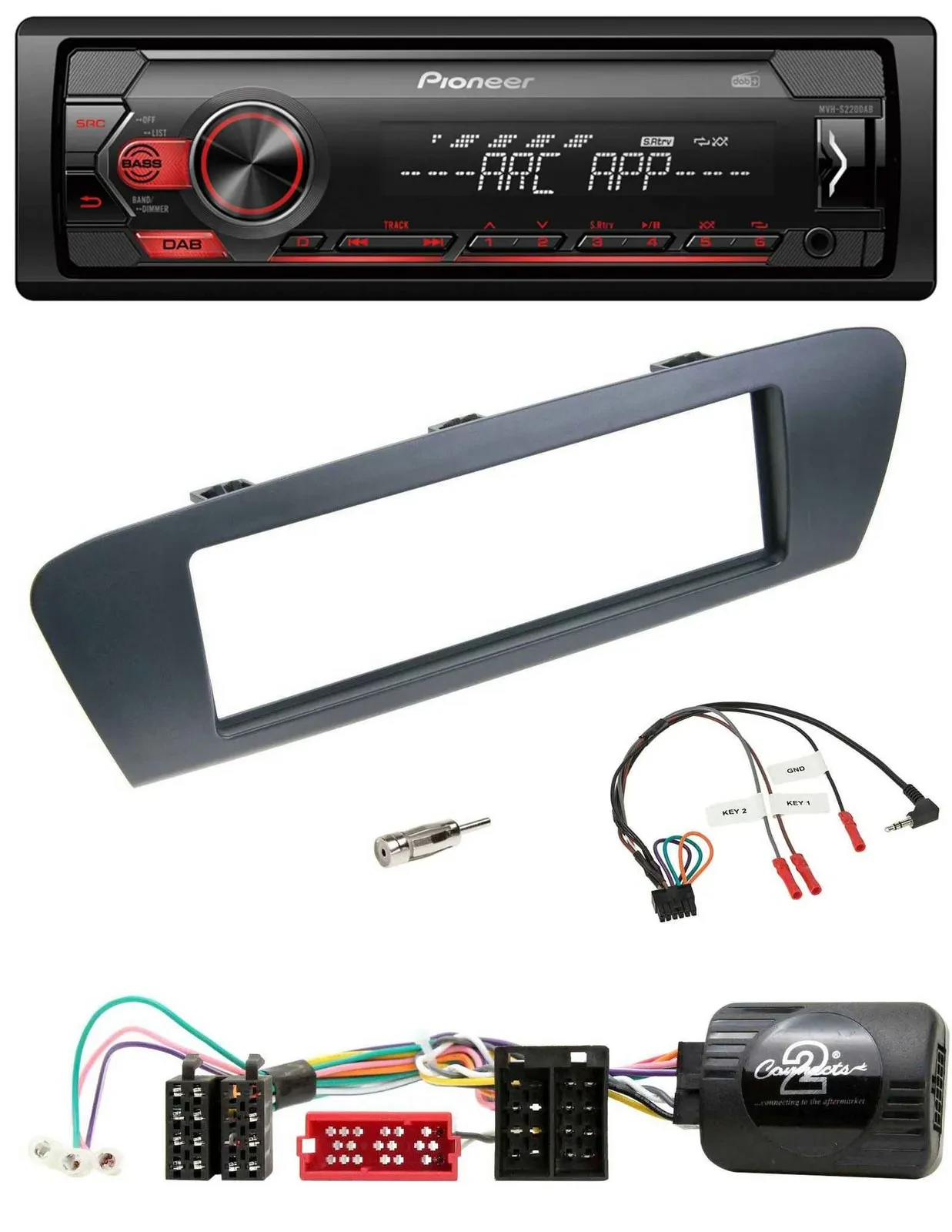 Автомагнитола для Renault Grand Scenic Pioneer 1-DIN DAB USB MP3 ISO (с 2009)