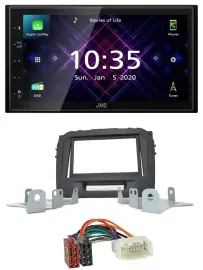 JVC DAB 2DIN MP3 Bluetooth USB Autoradio für Suzuki Vitara LY ab 04/2015