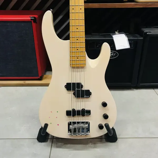 Бас-гитара Aria Pro II Magna Series PJ White Korea 1990