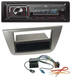 JBL SD AUX MP3 USB Bluetooth Autoradio für Seat Altea Toledo ab 05 Anthrazit-met