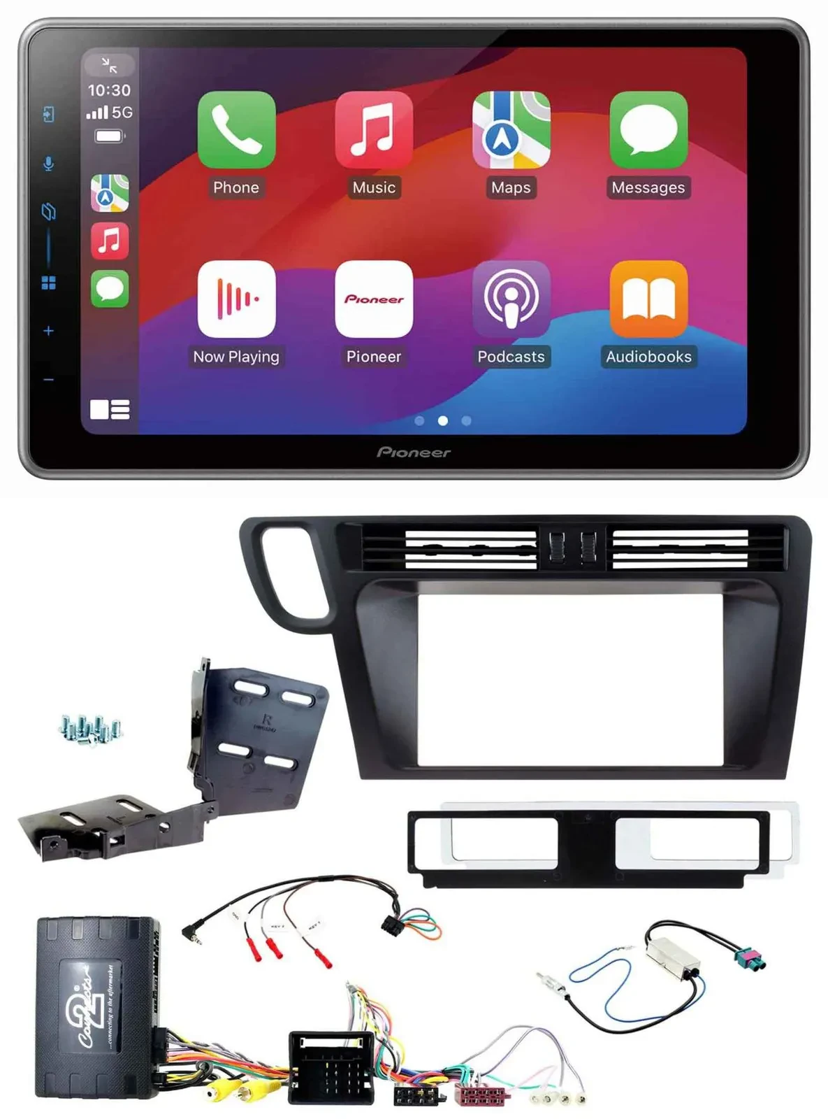 Pioneer Lenkrad USB DAB Bluetooth 2DIN Autoradio für Audi Q5 8R 08-17 Infoadapte