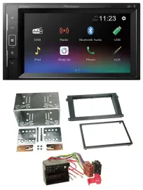 Pioneer DAB MP3 2DIN Bluetooth USB Autoradio für Porsche Cayenne 2007-2010